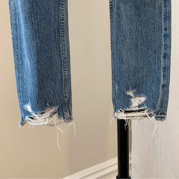 Agoldie Distressed Denim Jeans Size 27 - Picture 5 of 7